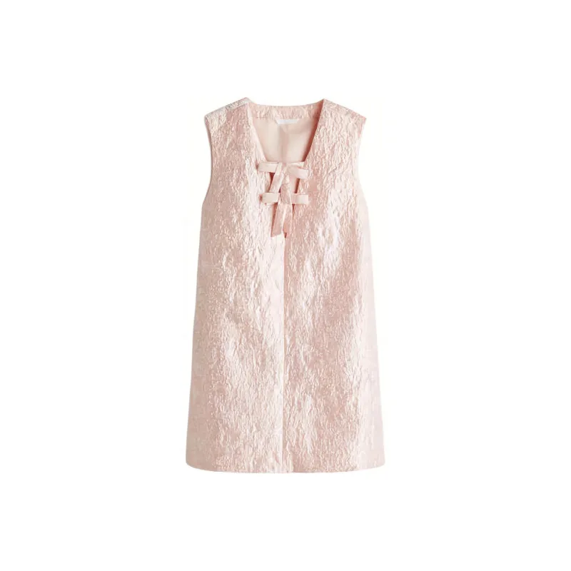 H&M New Year Sleeveless Dresses Women's Light Pink-0