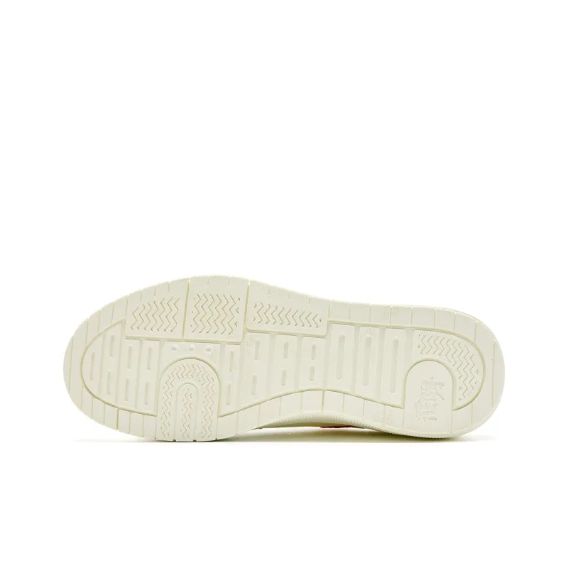PINK PANTHER x QIAODAN Abrasion Resistant Slip Resistant Low Top Skateboard Shoes Men's Ivory White Smart Powder-4