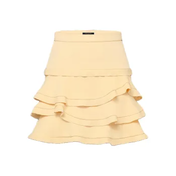 LOUIS VUITTON Ruffle Mini Skirt