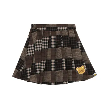 B.Duck Casual Short Skirts Women's Brown