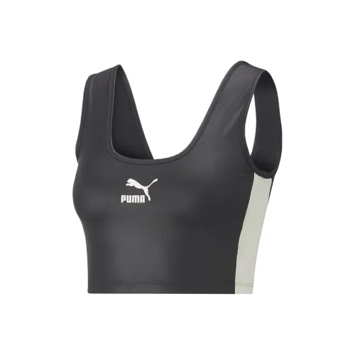 PUMA T7 Shiny T7 Shiny Cropped Top Sports Underwear Women's Black