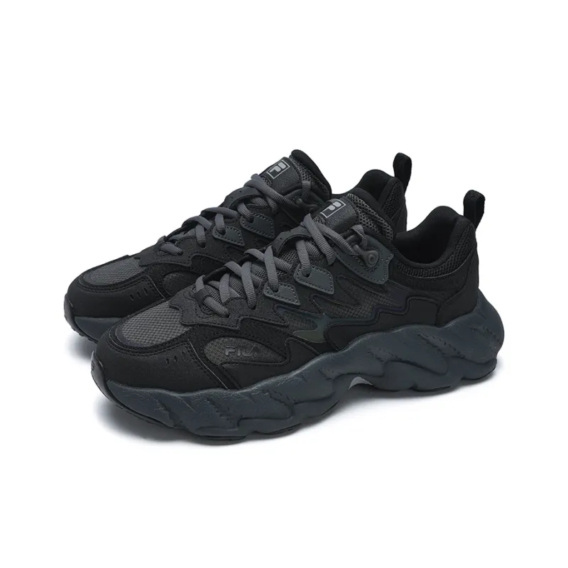 FILA Fern 2 Fern Sneakers 2.0 Abrasion Resistant, Lightweight, And Breathable Low Top Casual Shoes Men's Black-2