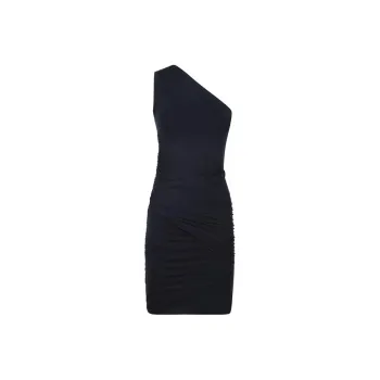 Patou Draped One shoulder Mini Dress