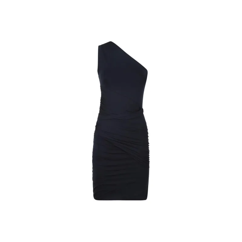 Patou Draped One shoulder Mini Dress-0