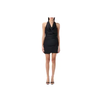 THE ANDAMANE Cowl Neck Mini Dress