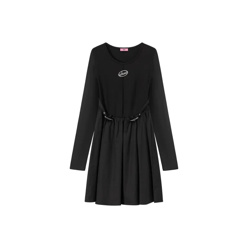 CHUU Long Sleeved Dresses Women's Black-0