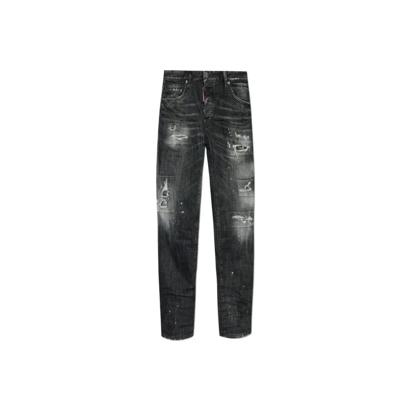 DSQUARED 2 Skater Distressed Skinny Jeans-0