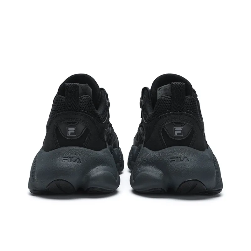 FILA Fern 2 Fern Sneakers 2.0 Abrasion Resistant, Lightweight, And Breathable Low Top Casual Shoes Men's Black-3