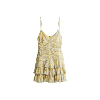 H&M Slip Dresses Women's Light Yellow