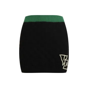 Valeria Obbaco Valeria Obbaco Luminous Collection Casual Short Skirts Women's Black