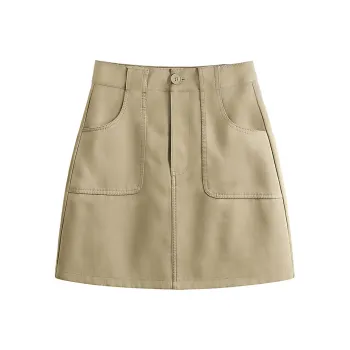 Cypress House Casual Short Skirts Women's Khaki