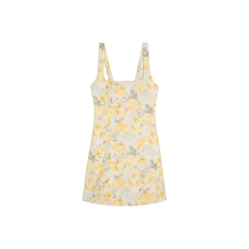 Hollister Slip Dresses Women's Yellow-0