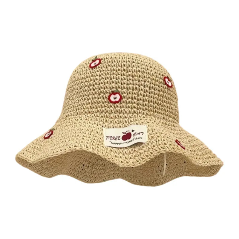 MITHAOL KUSC Straw Woven Bucket Hats Women's-1