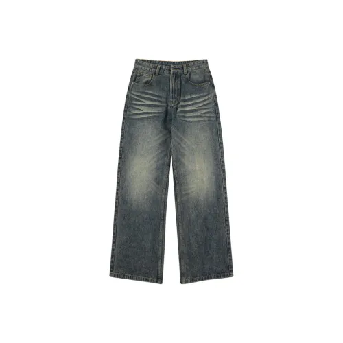 Captainbeer Jeans Women's Vintage Blue