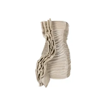 Rotate Ruched Plissé Minidress