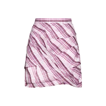 ISABEL MARANT ETOILE Birdy Checked Mini Skirt