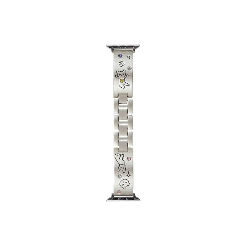 KVZUVUU Watch Band Apple Compatibility Metal-5