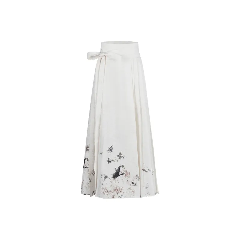 Barb Chill Casual Long Skirt Women's Light Gray-0