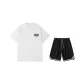 2 Pack (White Top+Black Shorts)