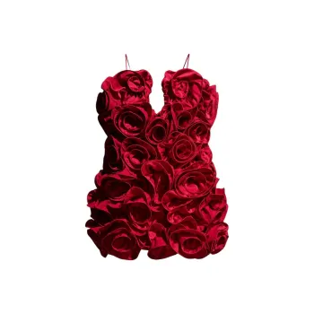 H&M x MAGDA BUTRYM Magda Butrym Collaboration Slip Dress Women's Red