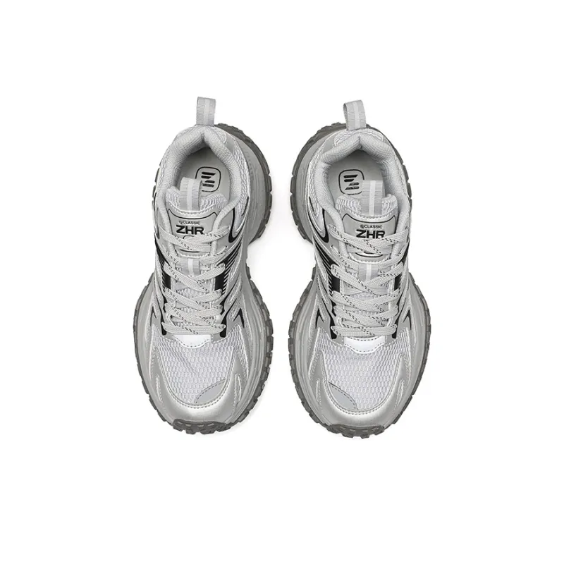 ZHR Glacier Future Collection Cushioning, Abrasion Resistant, Breathable, Lightweight Low Top Chunky Sneakers Unisex-2