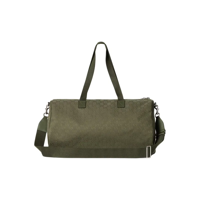 GUCCI GG Canvas Travel Bag Men's Forest Green-3