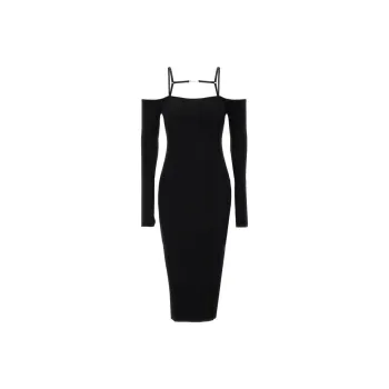 Jacquemus La Robe Sierra Long-Sleeve Ribbed Dress