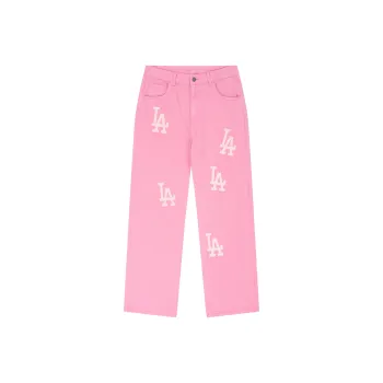 MLB Basic Logo Fashion Sports Collection SS24 Jeans Women's Light Pink
