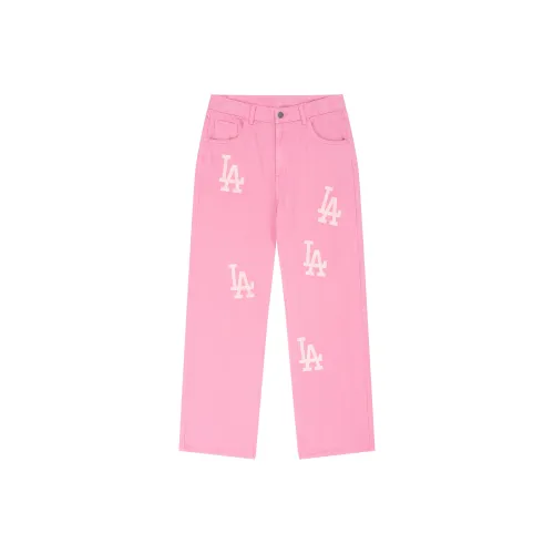 MLB Basic Logo Fashion Sports Collection SS24 Jeans Women's Light Pink
