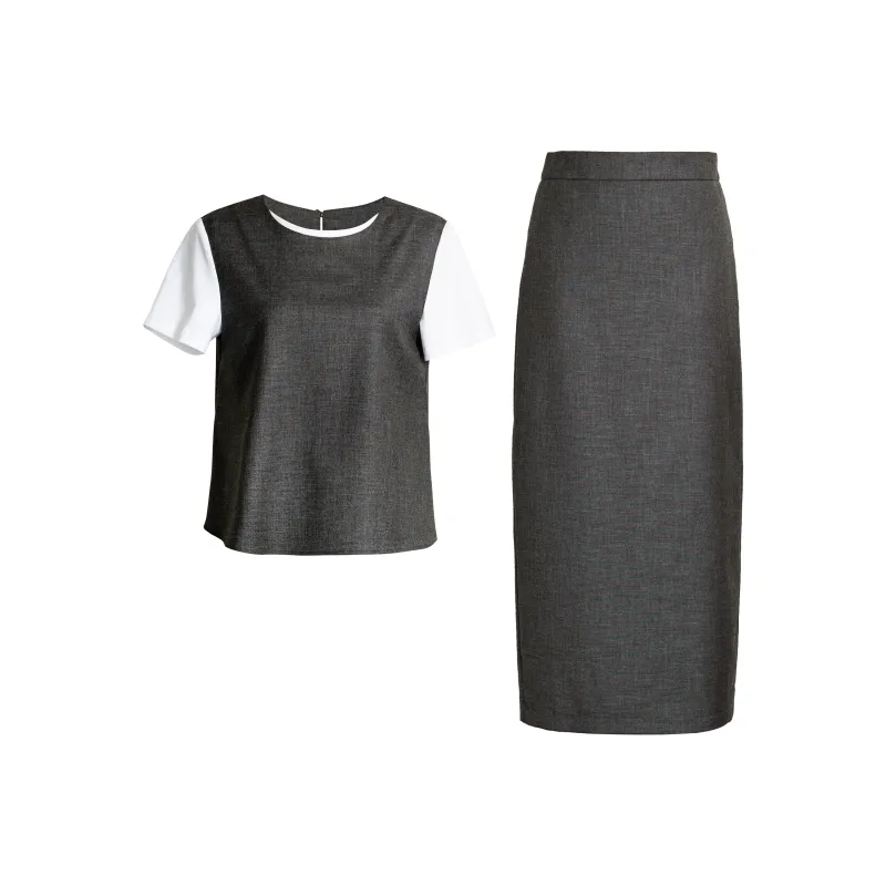 ROEYSHOUSE Skirt Set Women's Dark Gray-0