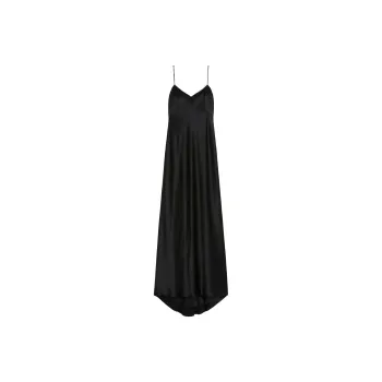 MaxMara V Neck Sleeveless Maxi Dress