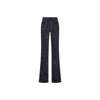 OFF WHITE Logo Patch Flared Pants