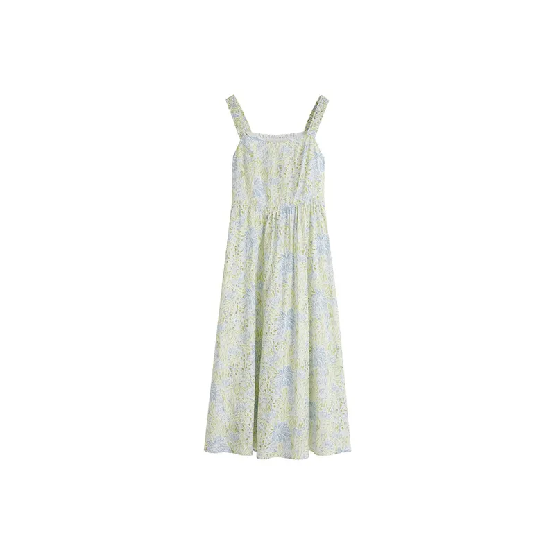Inman Sleeveless Dress Women's Turquoise Mountain And River-0