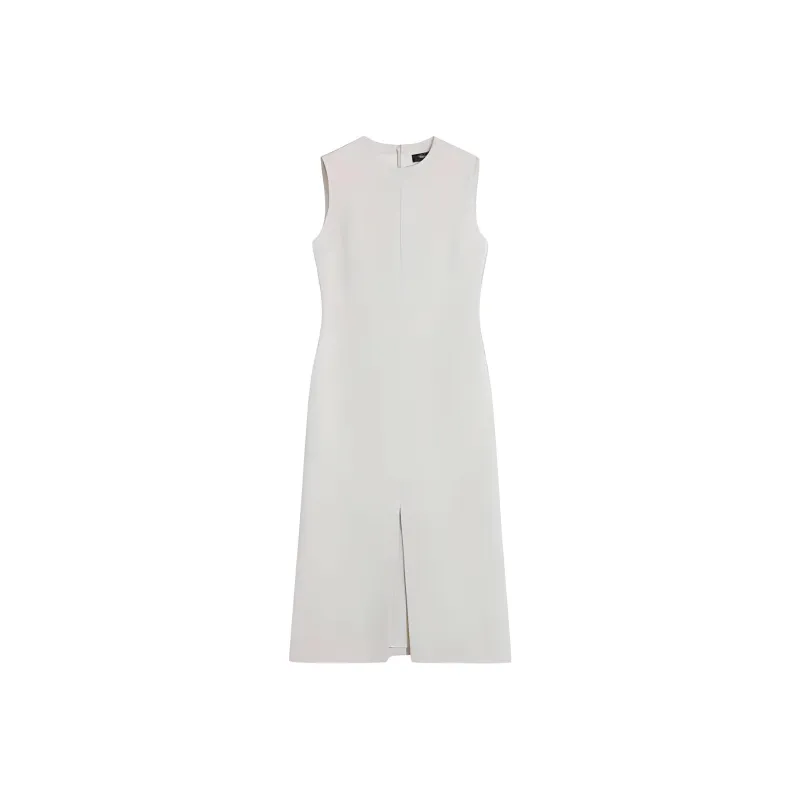THEORY Sleeveless Dress Women's Rock White-0