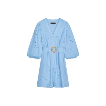 ZARA Long Sleeved Dresses Women's Sky Blue