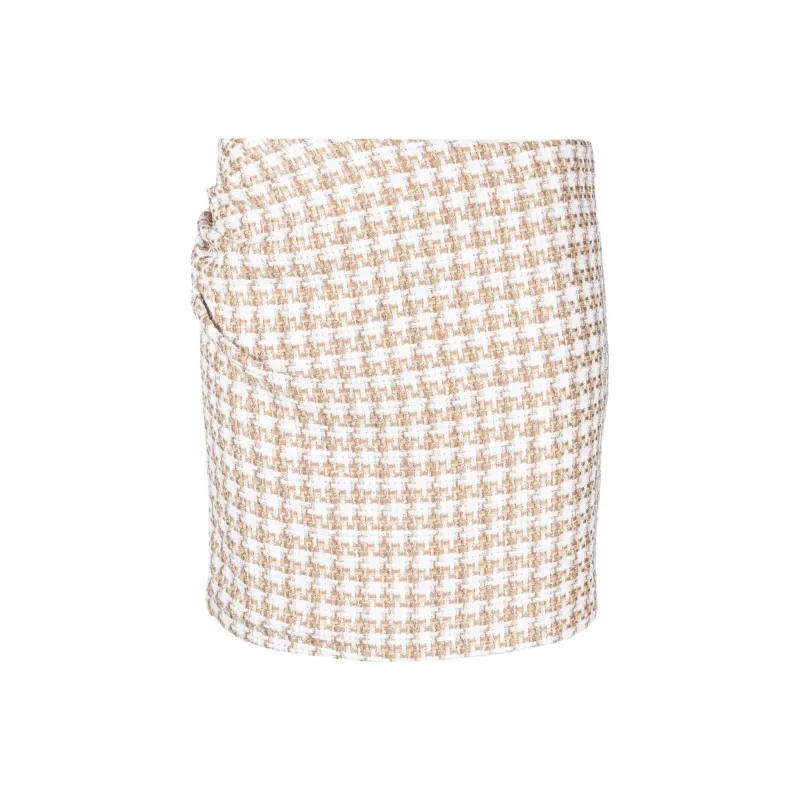 IRO NIGHT Casual Short Skirts Women's Beige-0