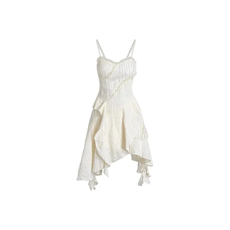 Vine Color Slip Dress Women's White-0