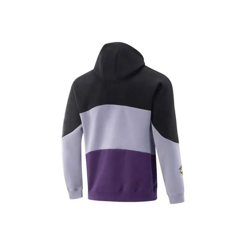 LiNing CBA All Star Collection Basketball Collection Sweatshirt Men's Black/Misty Gray Purple-1
