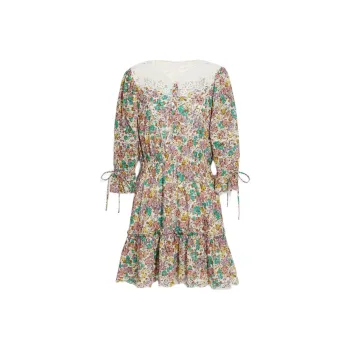 COACH Long Sleeved Dress Women's Multicolor
