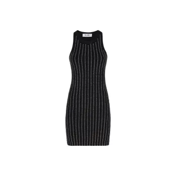 The Attico Embellished Sleeveless Mini Dress