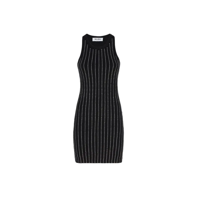 The Attico Embellished Sleeveless Mini Dress-0