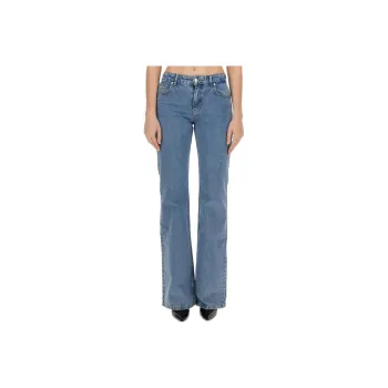 MOSCHINO Jeans Low Rise Washed Denim Jeans