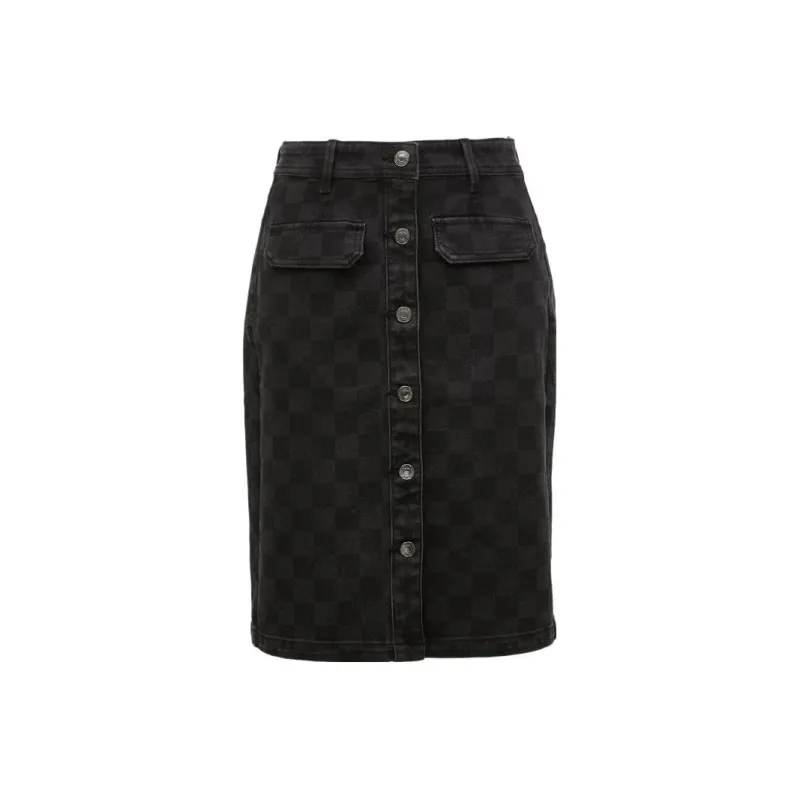 ONLY Denim Short Skirts Women's J19 Black Denim-0