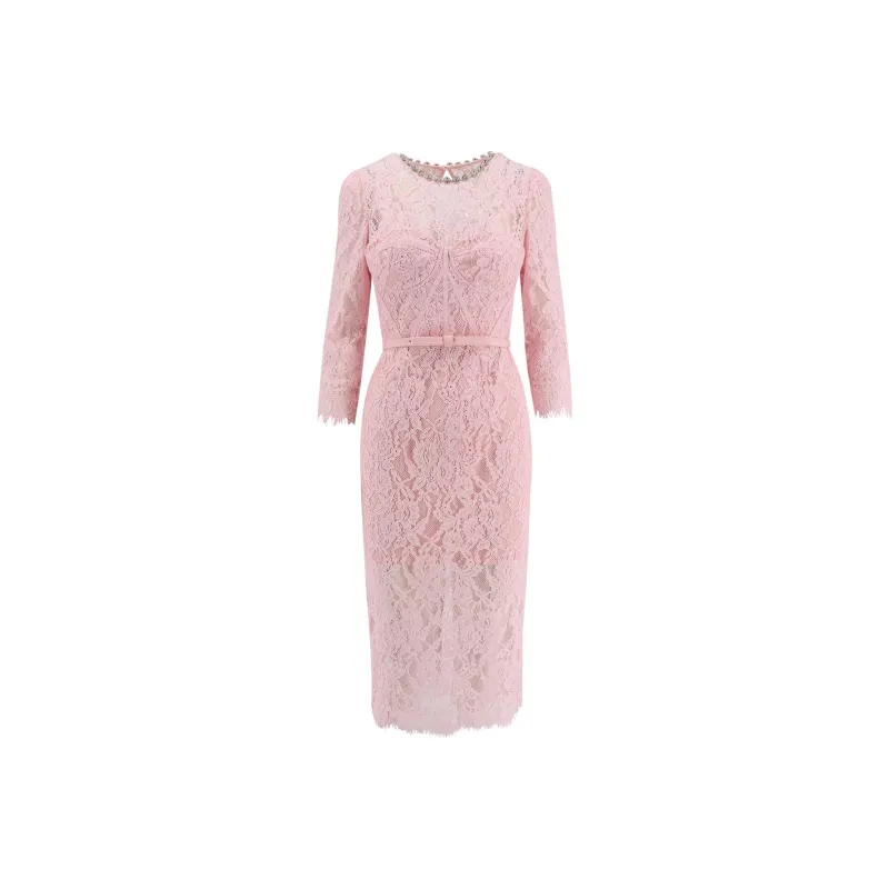 Self portrait Lace Embellished Midi Dress-0