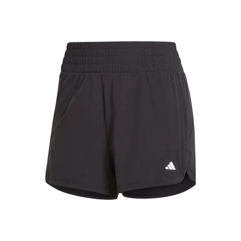 Adidas Pacer Stretch-Woven Zipper Pocket Lux Shorts Sports Shorts Women's Black-0