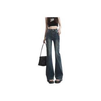 Menglaini Jeans Women's Vintage Blue