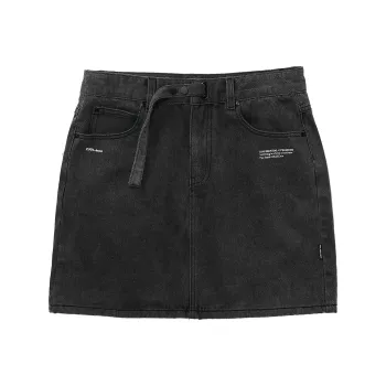 FPA Denim Short Skirts Women's Black Gray