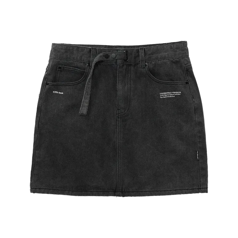 FPA Denim Short Skirts Women's Black Gray-0