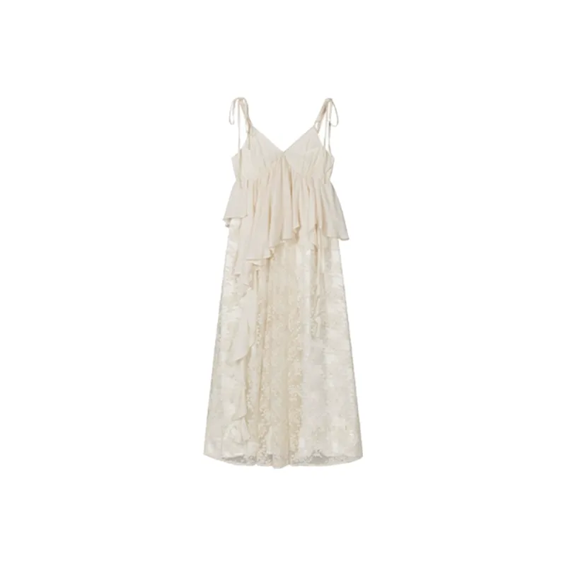 RTNH Slip Dresses Women's Cream Apricot-0
