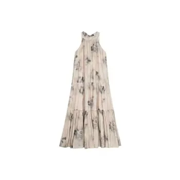 PLAY BUSH Sleeveless Dress Women's Ink Wash Painting